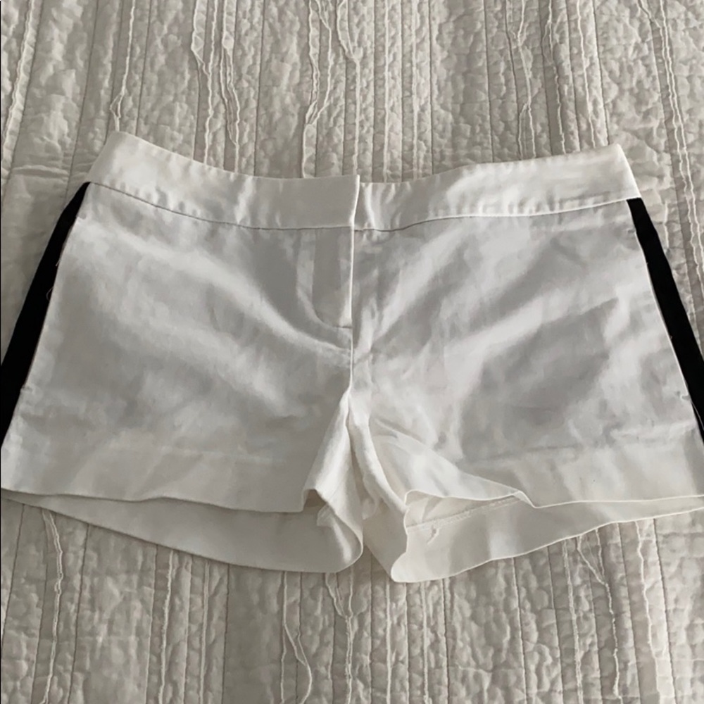 Express White with Black Stripe Shorts